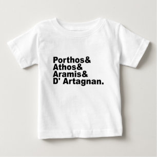 Four Musketeers - Porthos Athos Aramis D'Artagnan Baby T-Shirt