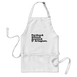 Four Musketeers - Porthos Athos Aramis D'Artagnan Standard Apron