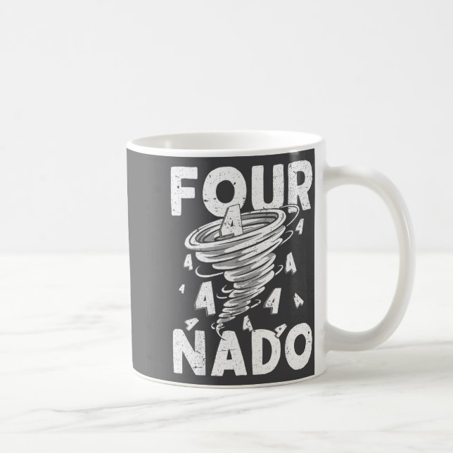 Four Nado Fournado 4th Birthday 4 Years Old  Coffee Mug (Right)