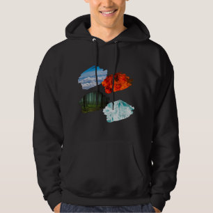 Four nature elements hoodie