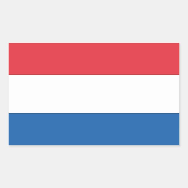 FOUR Netherlands National Flag Rectangular Sticker (Front)