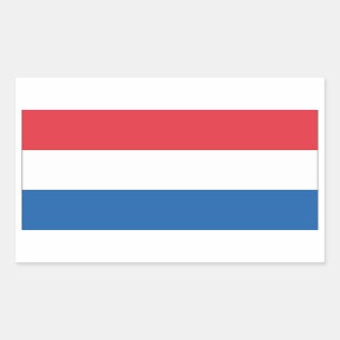 FOUR Netherlands National Flag Rectangular Sticker
