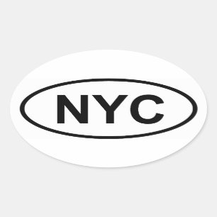 FOUR New York City "NYC" Oval Sticker
