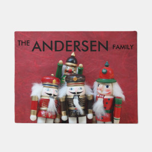 Four nutcrackers group doormat