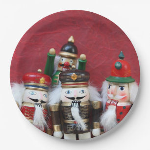 Four nutcrackers group paper plate