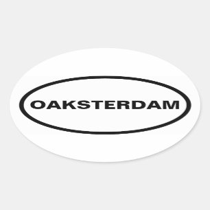 FOUR Oakland "Oaksterdam" Oval Sticker