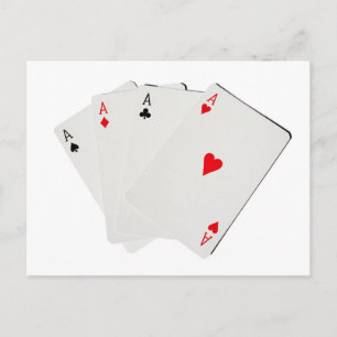 Four Of A Kind Aces Postcard