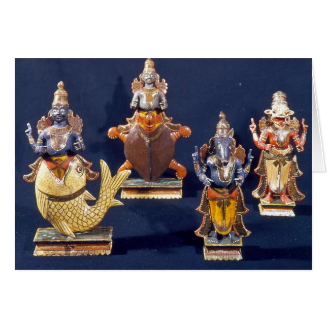 Four of the incarnations of Vishnu (Front Horizontal)