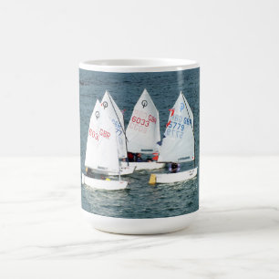Four Optimist boats Coffee Mug