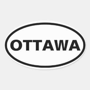 FOUR Ottawa Oval Sticker