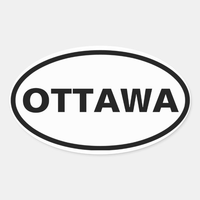 FOUR Ottawa Oval Sticker (Front)