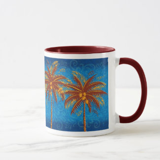 Four Palm Swirls Mug