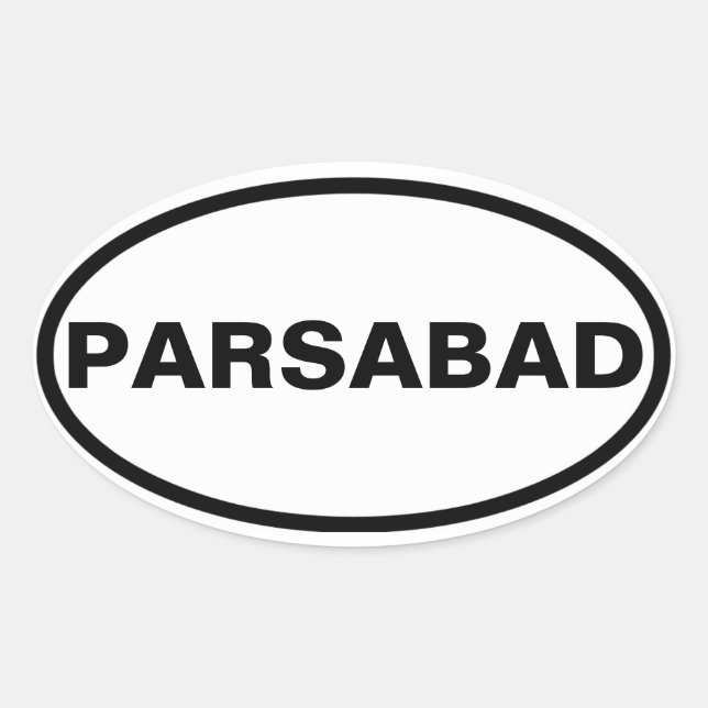 FOUR Parsabad Oval Sticker (Front)