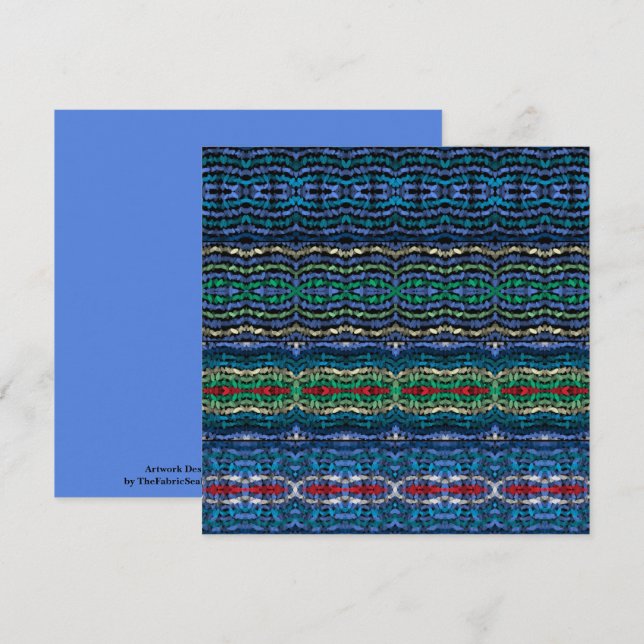 Four Part Harmony Translucent Alternating Shapes   Card (Front/Back)