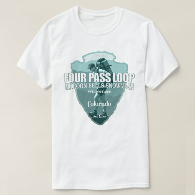 Four Pass Loop (arrowhead T) T-Shirt (Design Front)