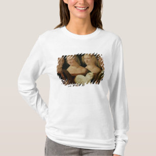 Four People Laughing at the Sight of a Cat T-Shirt