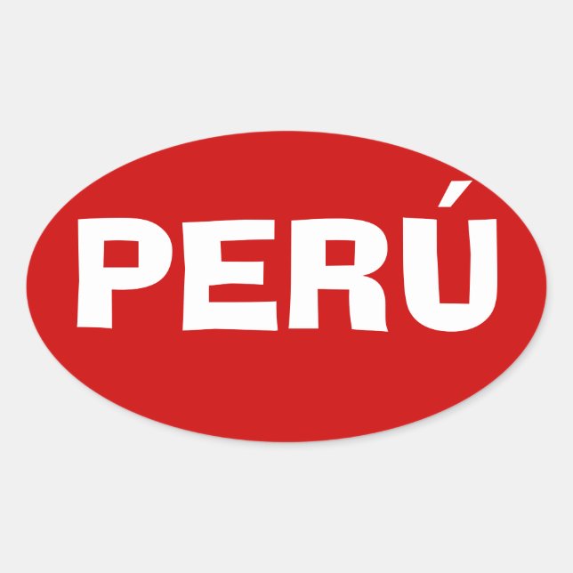 FOUR Perú Oval Sticker (Front)