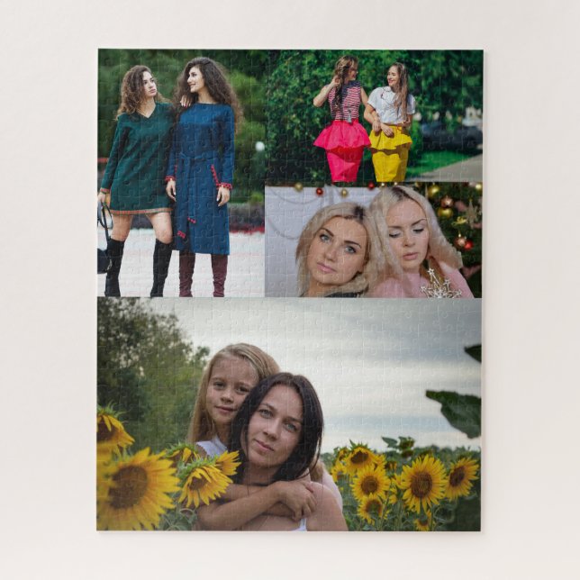 Four photo collage  jigsaw puzzle (Vertical)