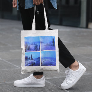Four Photo Collage Tote Bag