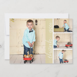 Four Photo Thank You Card