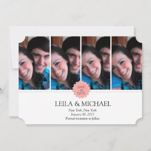 four photoframes save the date