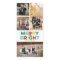 Four Photos Merry Bright and Colourful Skinny Card