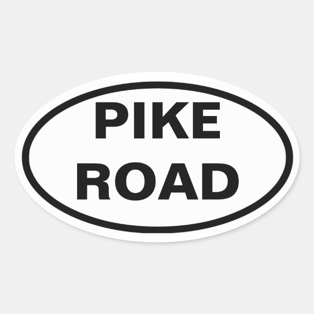 FOUR Pike Road, Alabama Oval Sticker (Front)