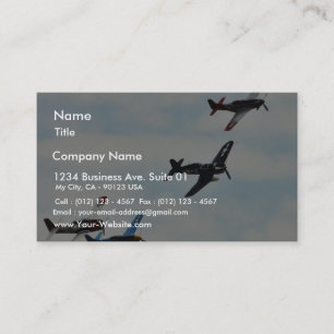 Four Planes Ons Sky Business Card