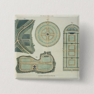 Four Plans for Kitchen Gardens, from 'Hints on the 15 Cm Square Badge