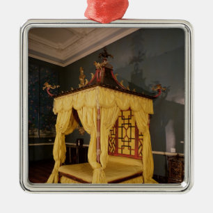 Four Poster Bed, in the Chinese style, 1750s Metal Ornament