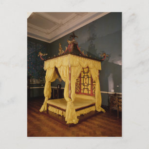 Four Poster Bed, in the Chinese style, 1750s Postcard