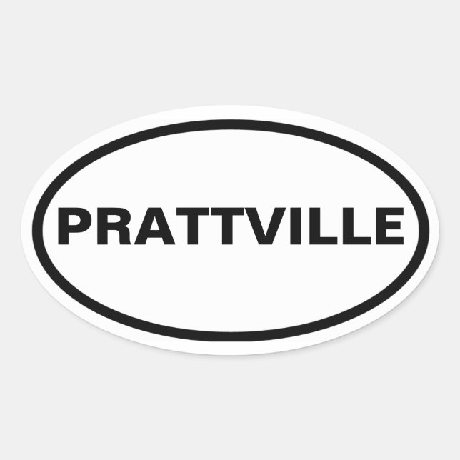 FOUR Prattville, Alabama Oval Sticker (Front)