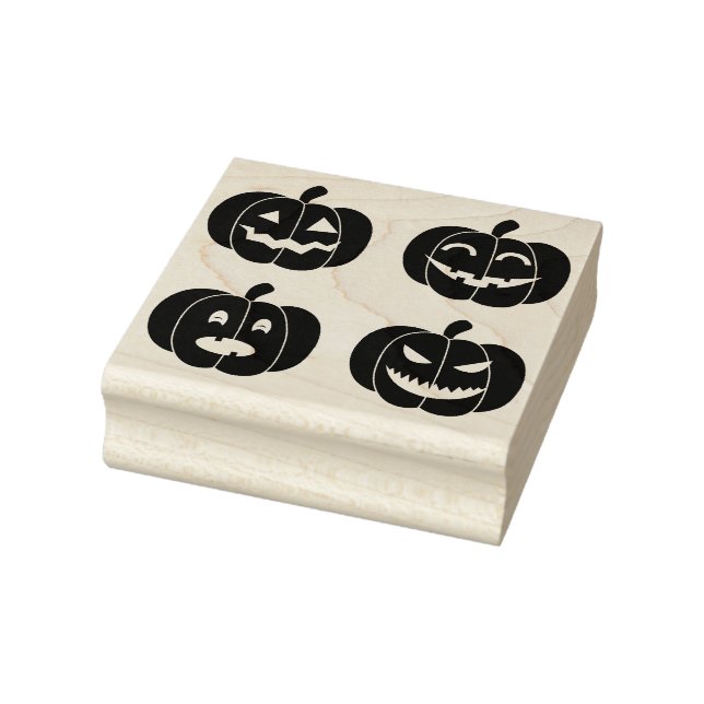 four pumpkins art stamp (Stamp)