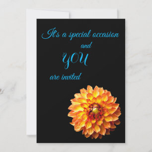 Four Queens Dahlia invitation