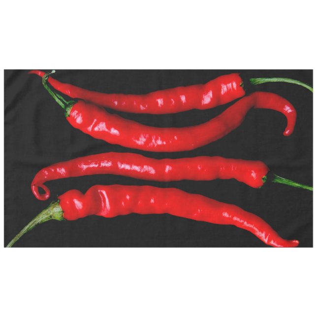 Four Red Chilies 60x104 tccnm Tablecloth (Front (Horizontal))