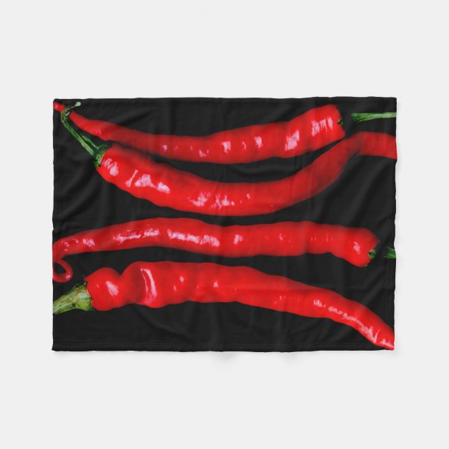 Four Red Chilies fbcna Fleece Blanket (Front (Horizontal))