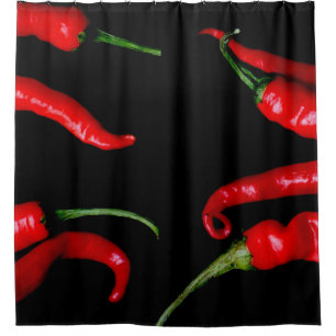 Four Red Chilies sccn Shower Curtain
