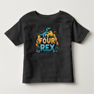 Four Rex: The Dino Way to Celebrate Four! Toddler T-Shirt