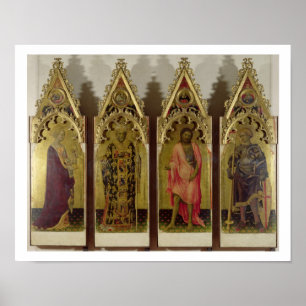 Four Saints from the Quaratesi Polyptych: Mary Mag Poster