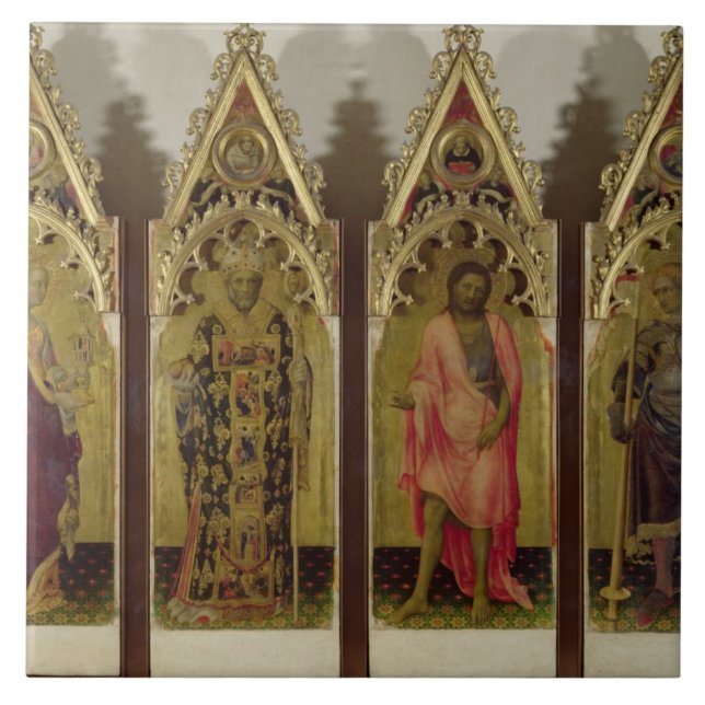 Four Saints from the Quaratesi Polyptych: Mary Mag Tile (Front)