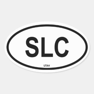FOUR Salt Lake City "SLC" Oval Sticker