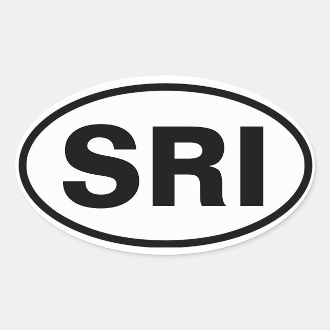 FOUR Santa Rosa Island, "SRI" Oval Sticker (Front)