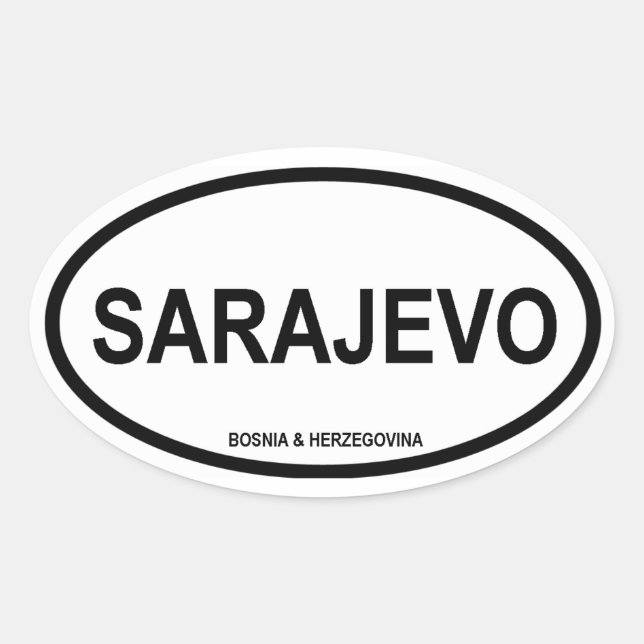 FOUR Sarajevo Oval Sticker (Front)