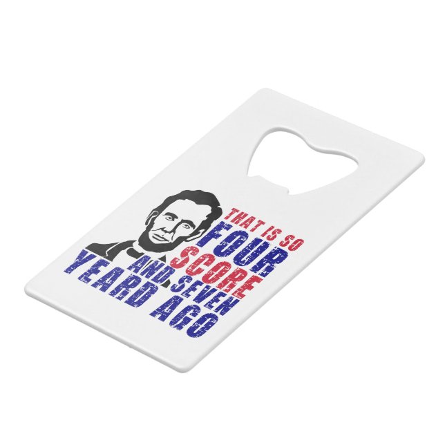 Four Score and Seven Years Ago  (Back Angled)