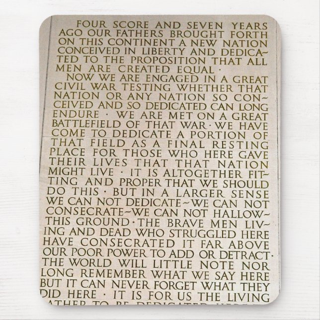 Four Score Mouse Pad (Front)