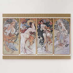 Four Seasons, Alphonse Mucha Jigsaw Puzzle