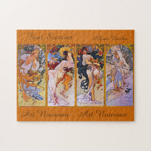 Four Seasons by Alfons Mucha Jigsaw Puzzle