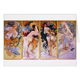 Four Seasons by Alphonse Mucha