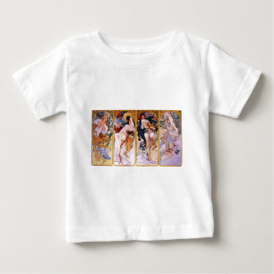 Four Seasons by Alphonse Mucha Baby T-Shirt