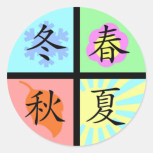 Four Seasons Classic Round Sticker